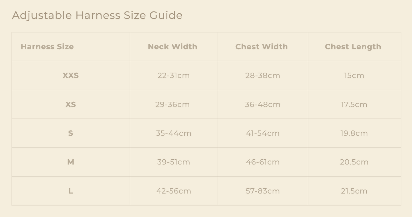 Celadon Adjustable Harness (Corduroy)